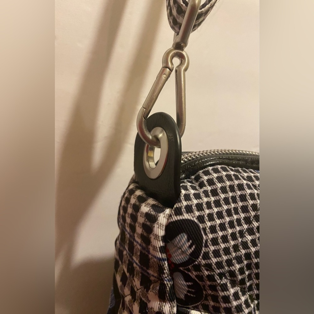 Vera Bradley Black and White Checkered Crossbody Bag - Picture 12 of 15